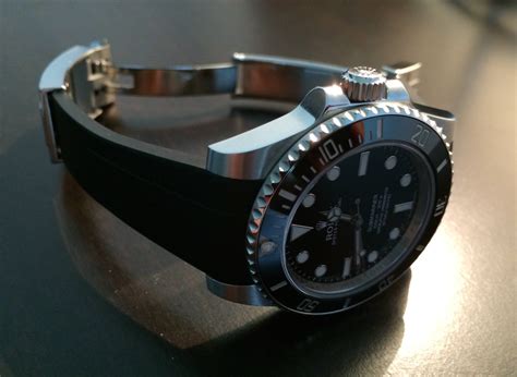 rolex rubberb strap review.